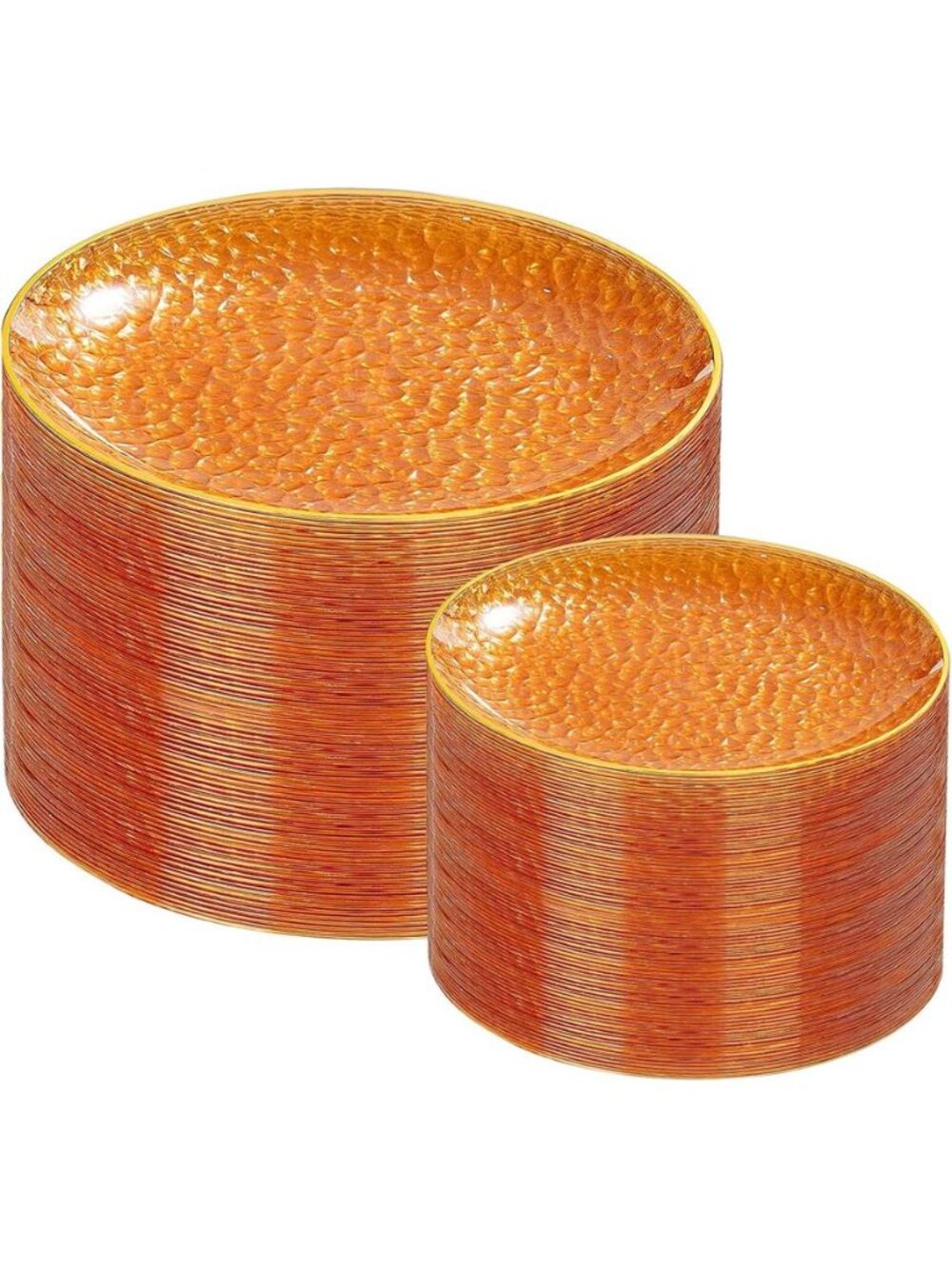 Plastic Plates, Disposable Plates With Gold Rim,